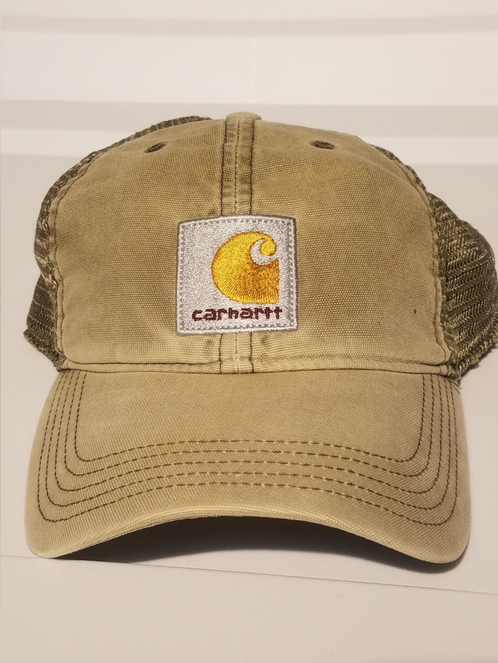 Men Carhartt Green Buffalo Mesh Cap